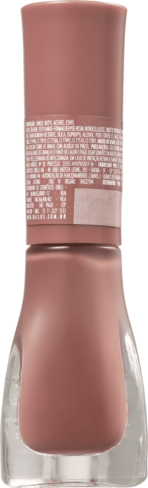 Dailus Nude Cada Um Tem O Seu! 16 Cinza Vinil - Esmalte Cremoso 8ml