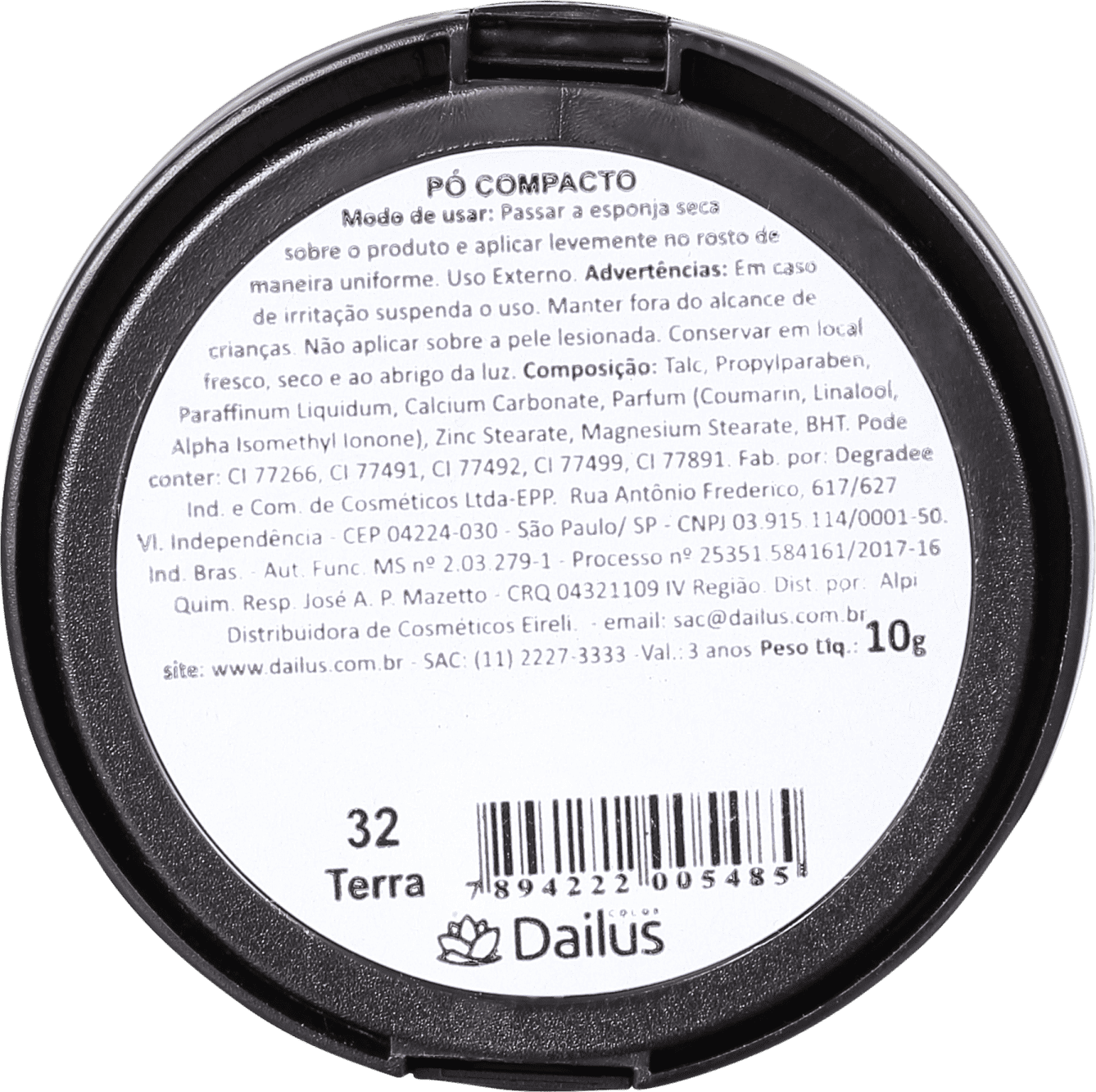 Dailus 32 Terra - Pó Compacto Natural 10g