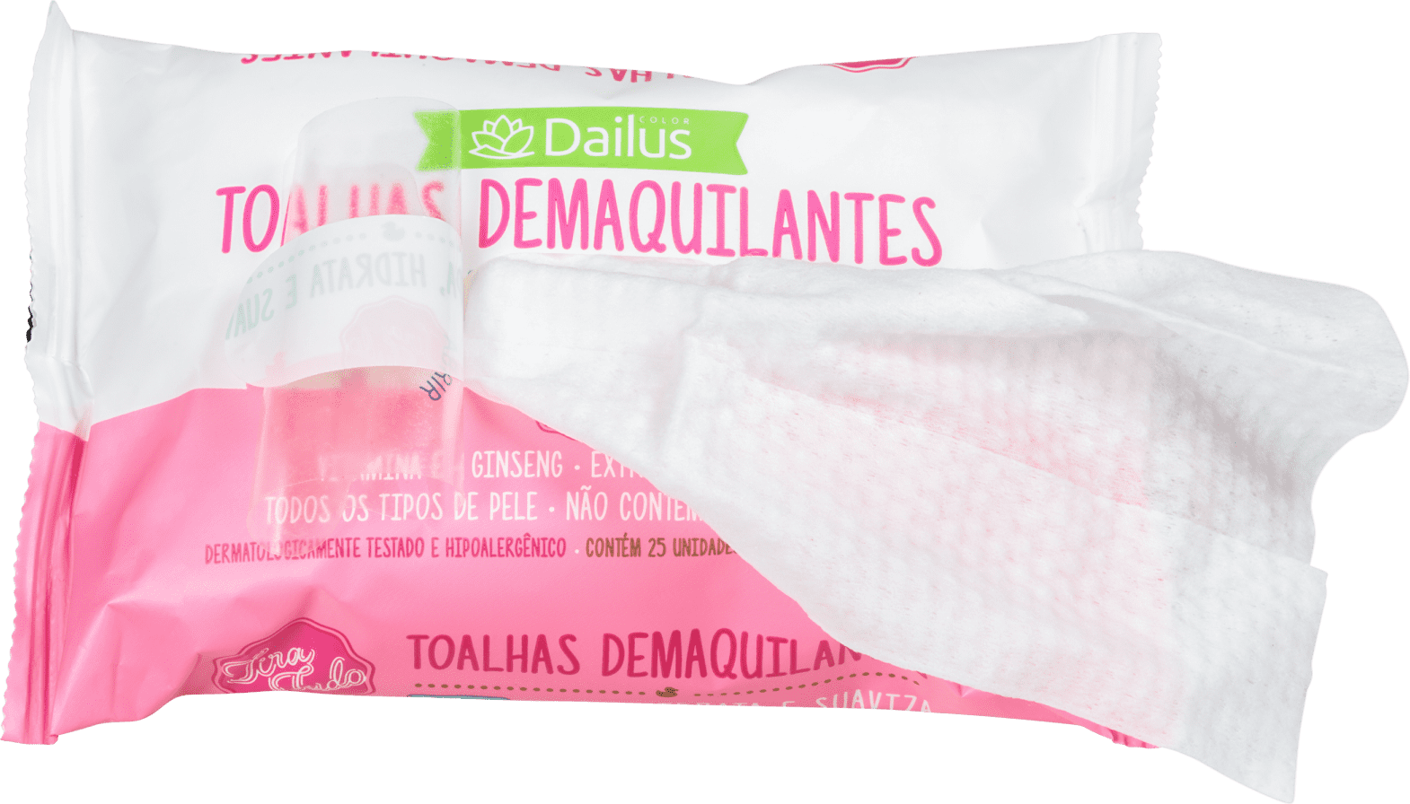 Dailus Tira Tudo - Toalhas Demaquilantes 25un