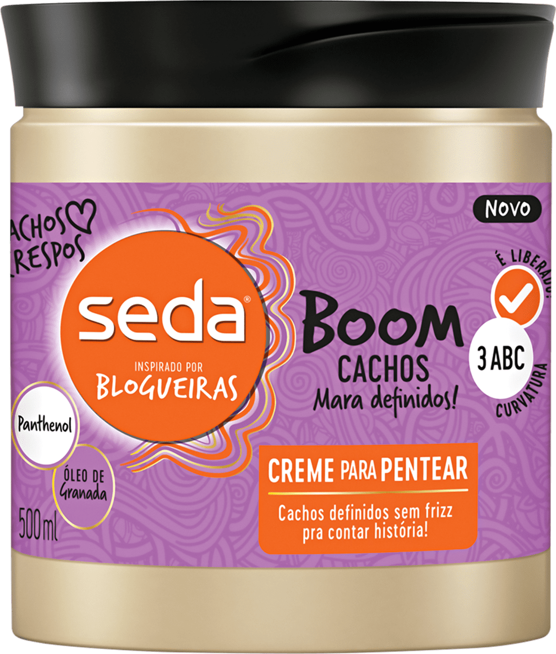Seda Boom Cachos Mara Definidos - Creme para Pentear 500ml