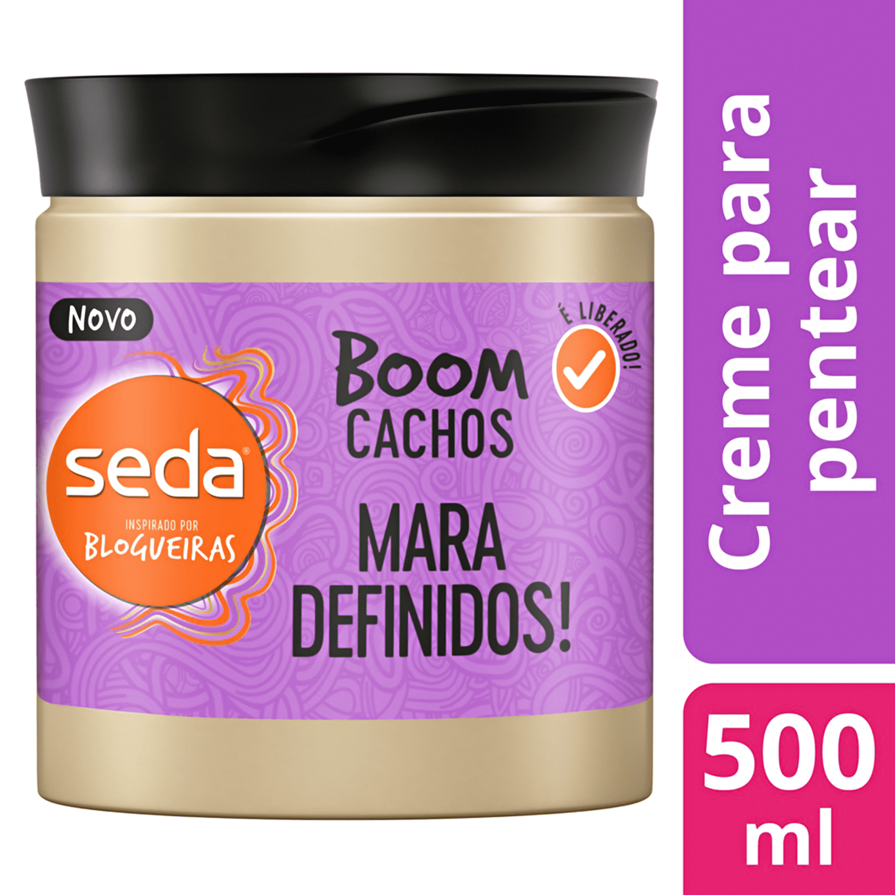 Seda Boom Cachos Mara Definidos - Creme para Pentear 500ml