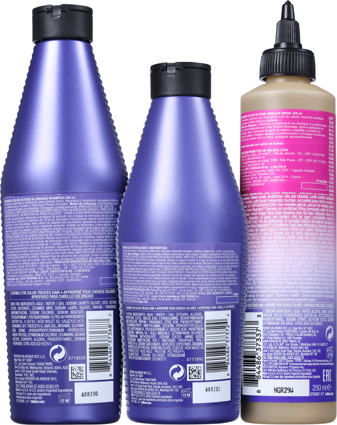 Kit Redken Color Extend Blondage Vinegar (3 Produtos)