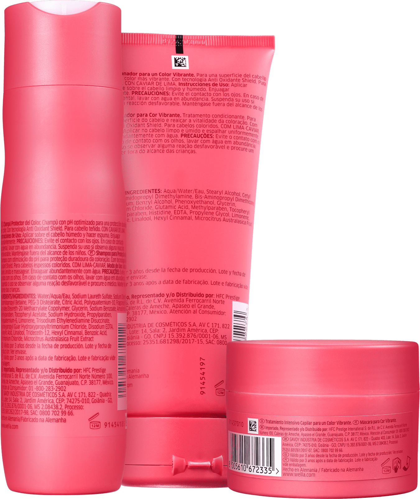 Kit Wella Professionals Invigo Color Brilliance Trio (3 Produtos)