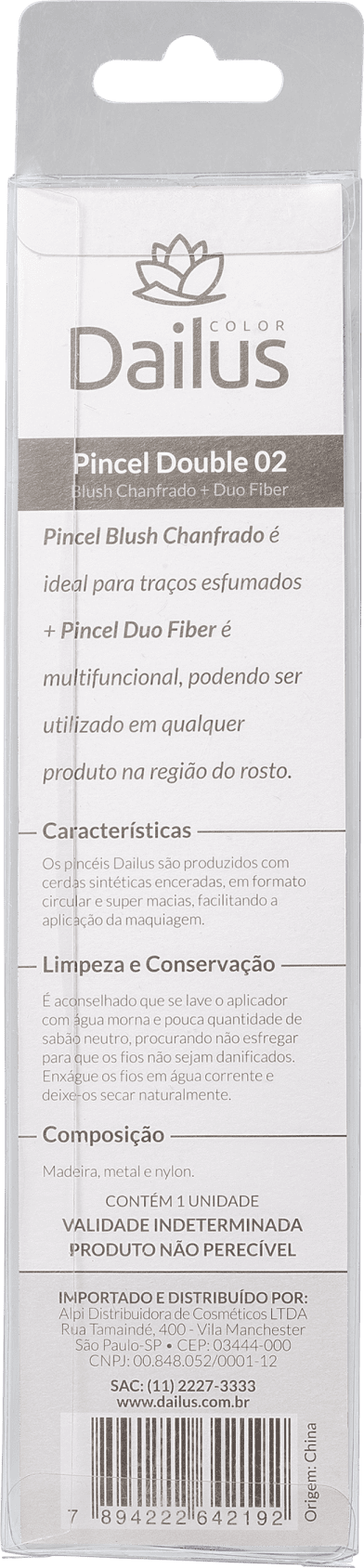 Dailus Double 02 - Pincel para Maquiagem