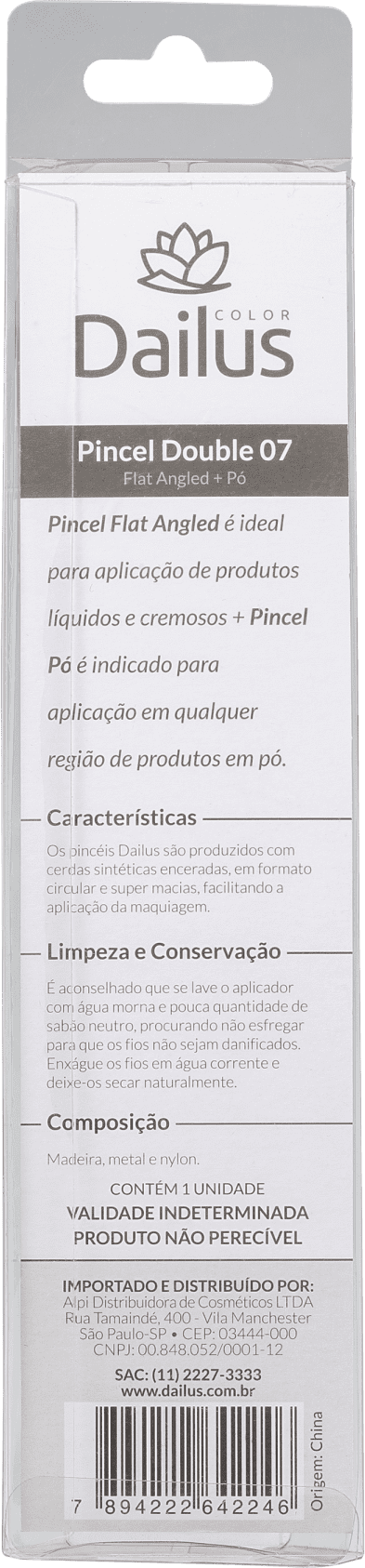 Dailus Double 07 - Pincel para Maquiagem
