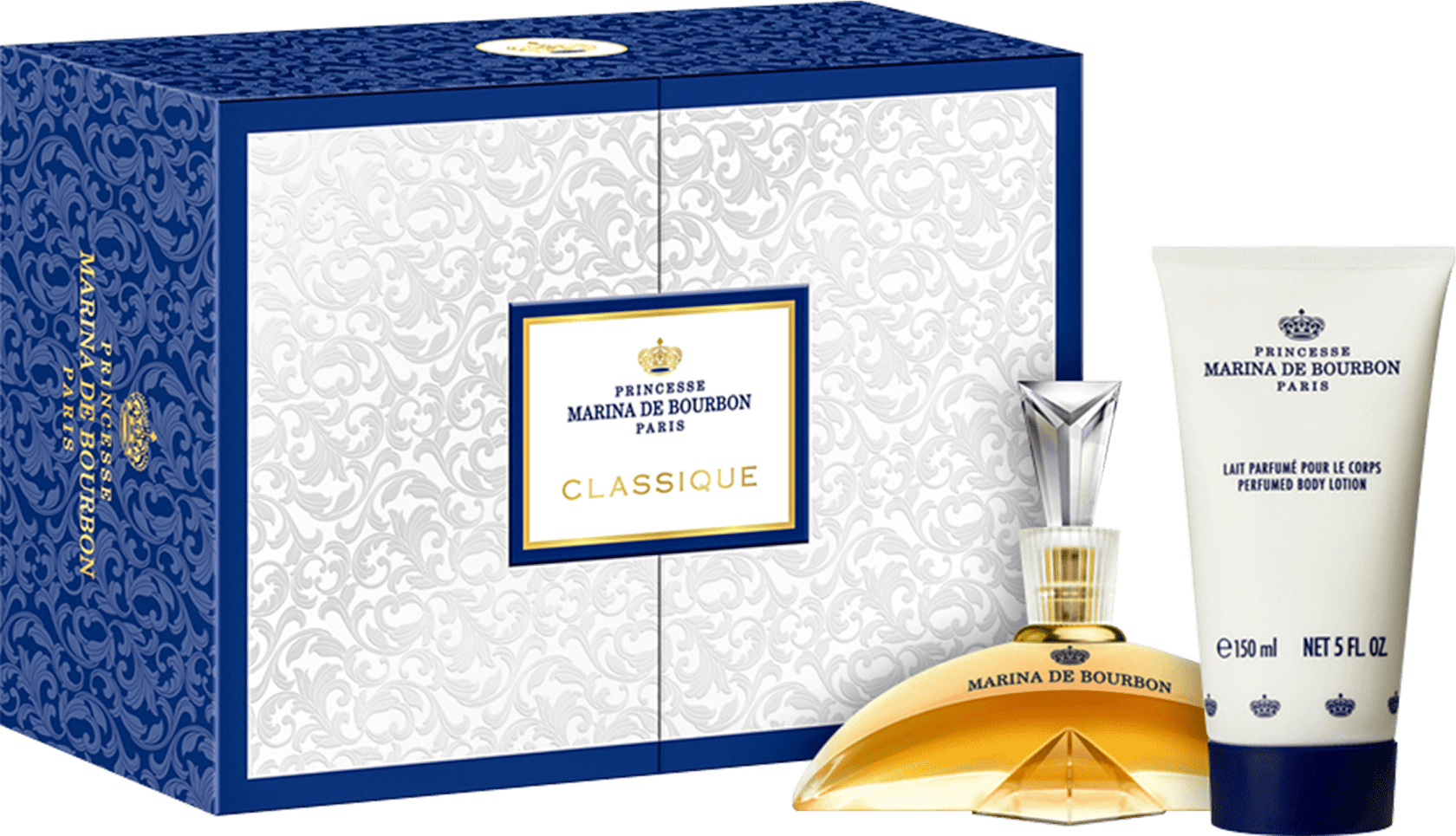 Conjunto Classique Duo Marina de Bourbon Feminino - Eau de Parfum 100ml + Loção Corporal 150ml
