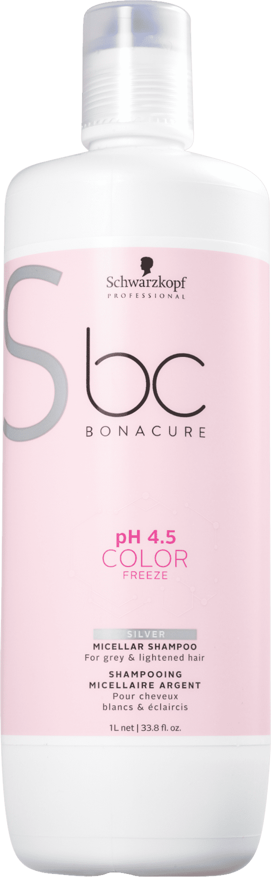 Schwarzkopf Professional BC Bonacure pH 4.5 Color Freeze Micellar Silver - Shampoo Desamarelador 1000ml