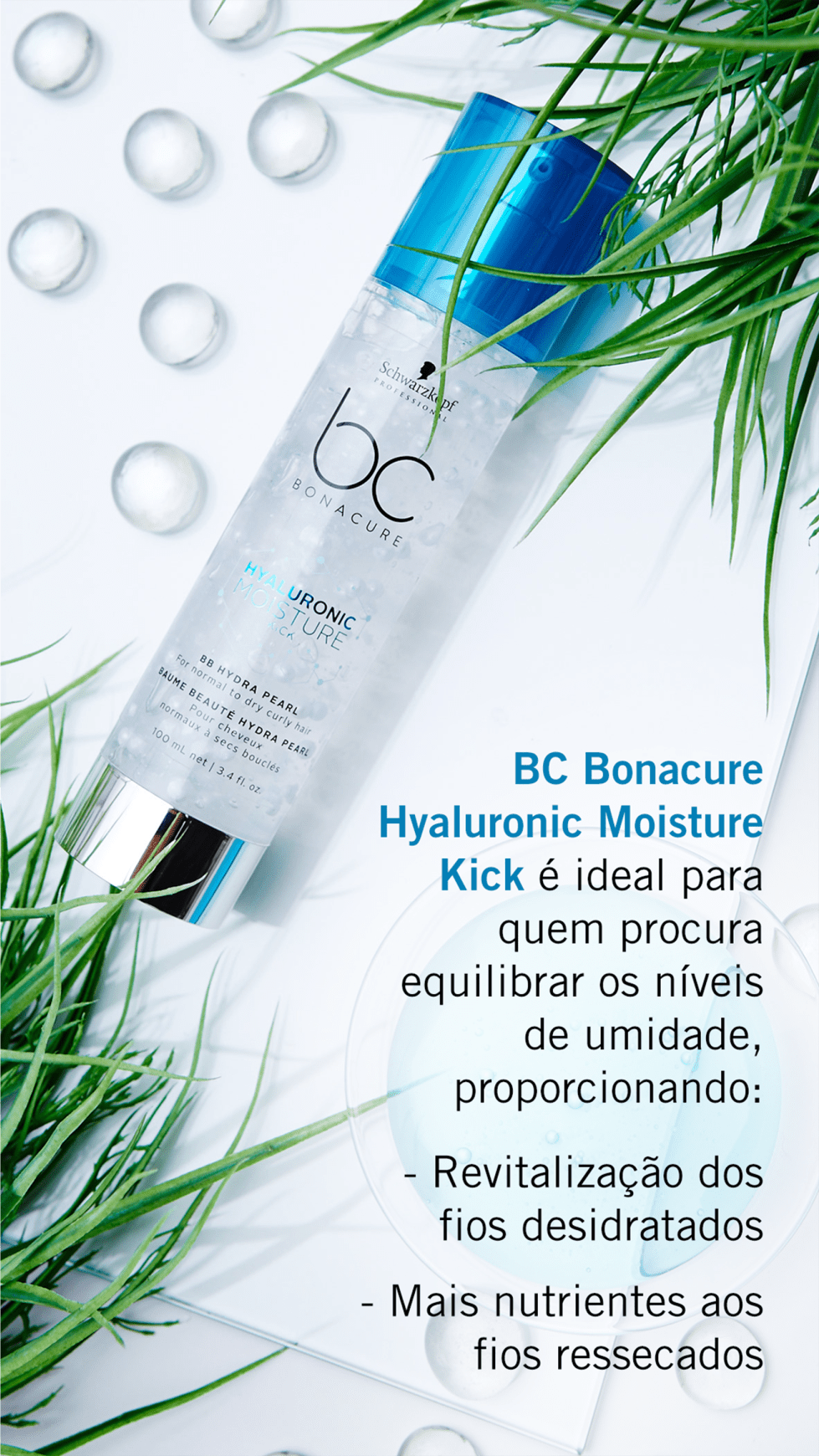 Schwarzkopf Professional BC Bonacure Hyaluronic Moisture Kick BB Hydra Pearl - Bálsamo Leave-in 95ml