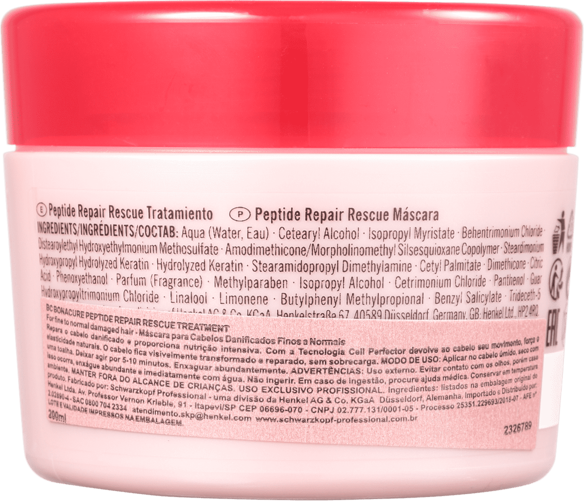 Schwarzkopf Professional BC Bonacure Peptide Repair Rescue Treatment - Máscara Capilar 200ml