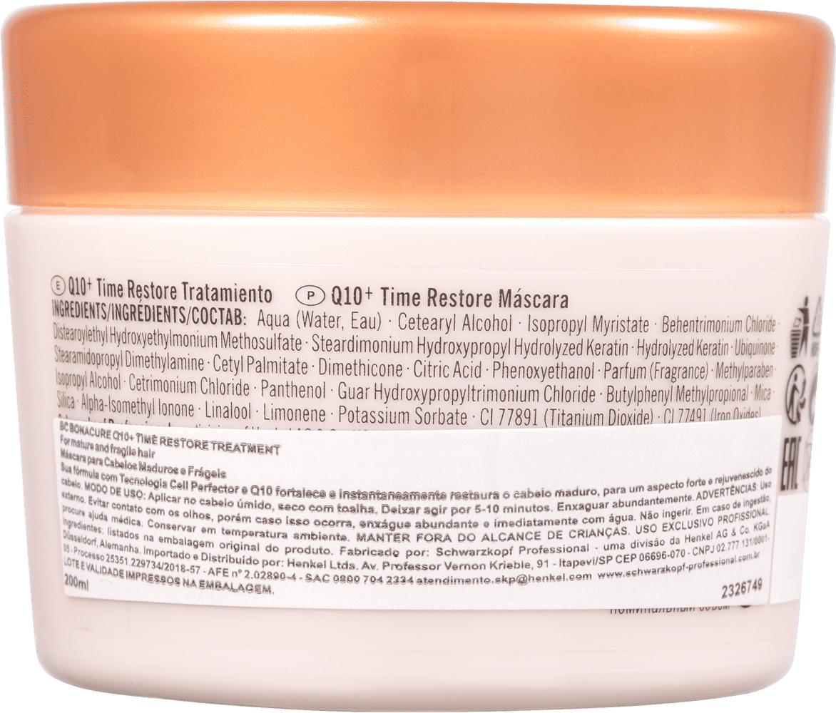 Schwarzkopf Professional BC Bonacure Q10+ Time Restore - Máscara Capilar 200ml