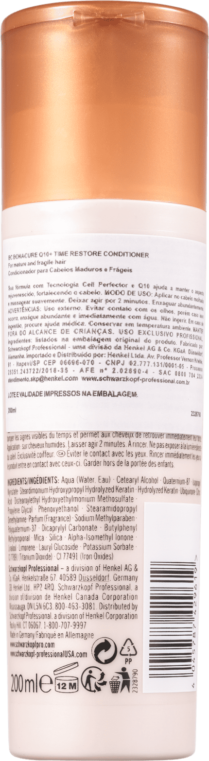 Schwarzkopf Professional BC Bonacure Q10+ Time Restore - Condicionador 200ml