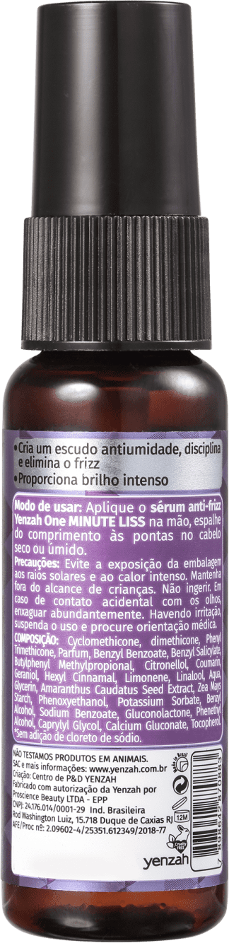 Yenzah One Minute Liss - Sérum Anti-Frizz 30ml