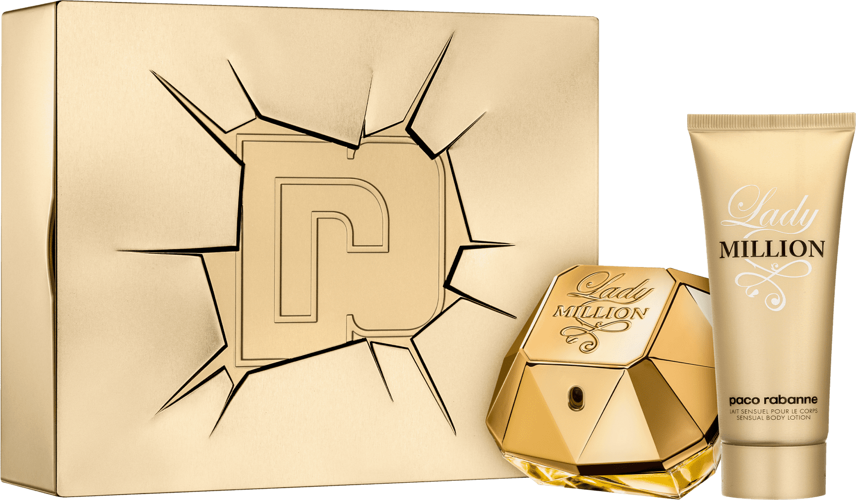 Conjunto Lady Million Feminino - Eau de Parfum 80ml + Loção Corporal 100ml