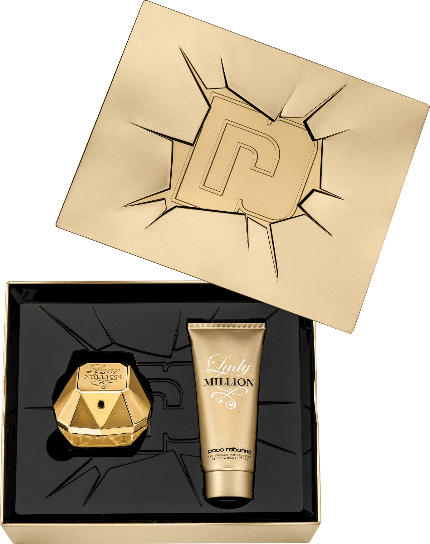 Conjunto Lady Million Feminino - Eau de Parfum 80ml + Loção Corporal 100ml