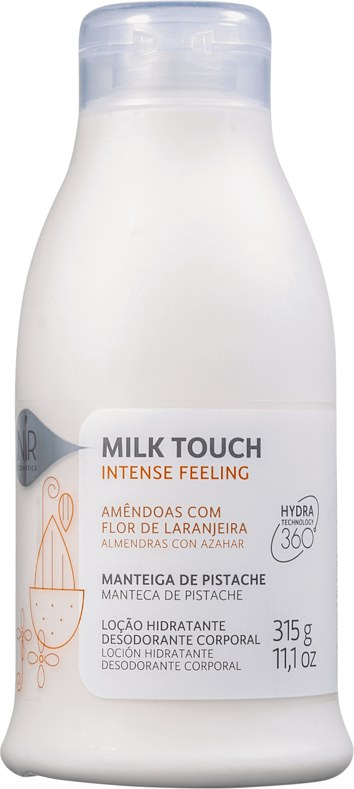 Nir Cosmetics Milk Touch Intense Feeling - Loção Hidratante Corporal 315g