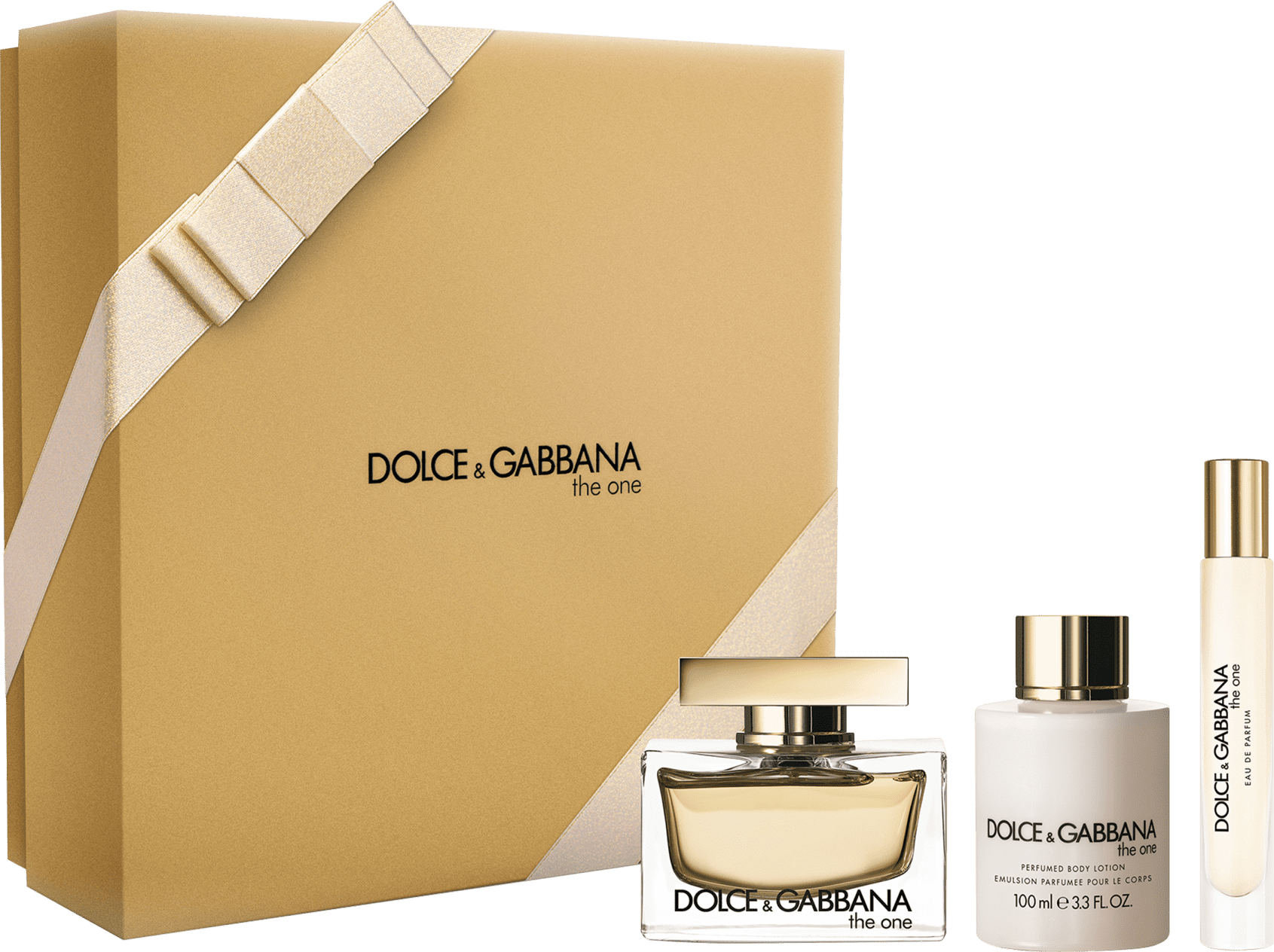 Conjunto The One Dolce & Gabbana Feminino - Eau de Parfum 75ml + Loção Corporal 100ml + Travel Size 7,4ml