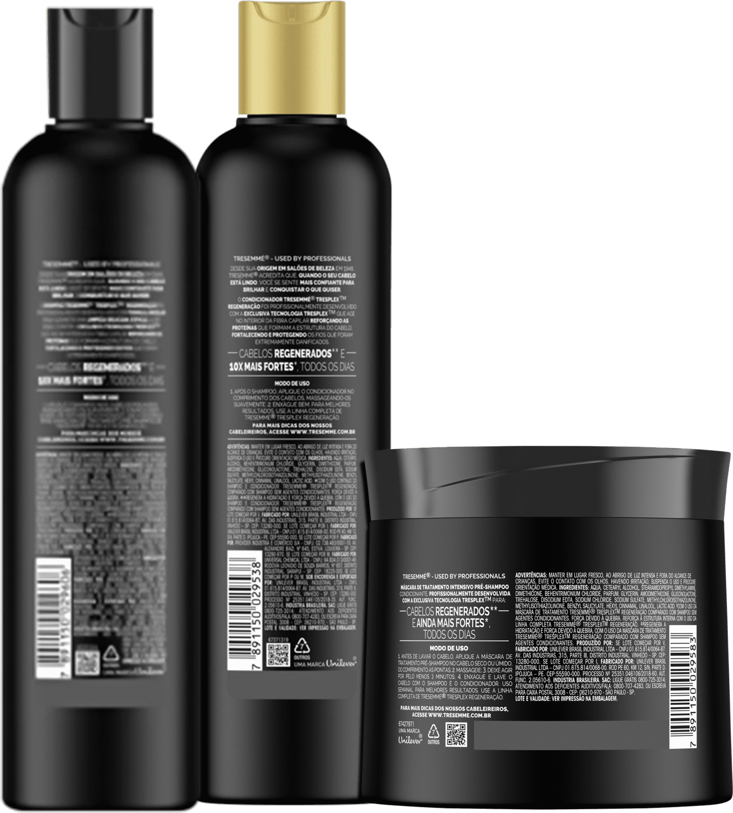 Kit TRESemmé TRESplex Regeneração Trio (3 Produtos)