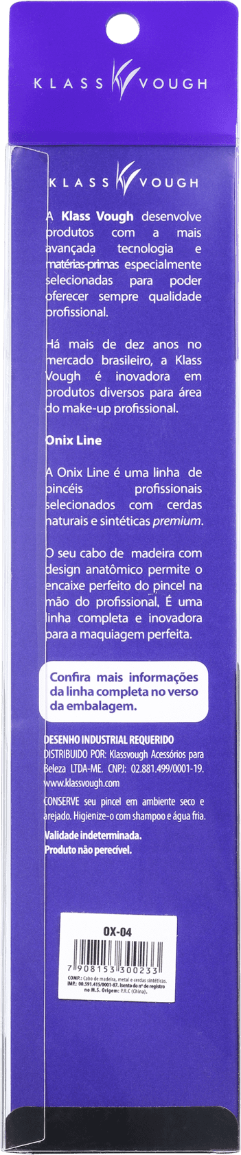 Klass Vough Onix Line 04 Flat Top - Pincel para Base