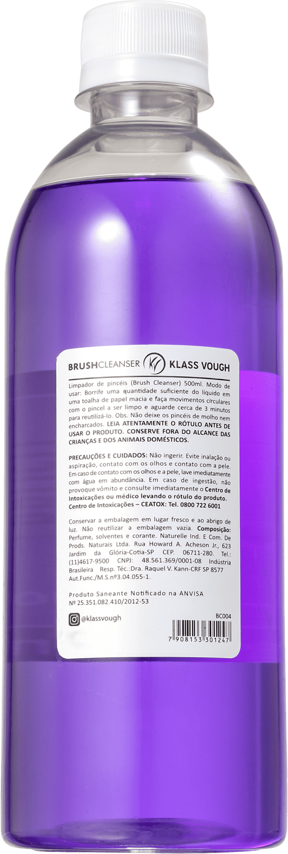 Klass Vough Pro Makeup Series Refil - Limpador de Pincéis 500ml