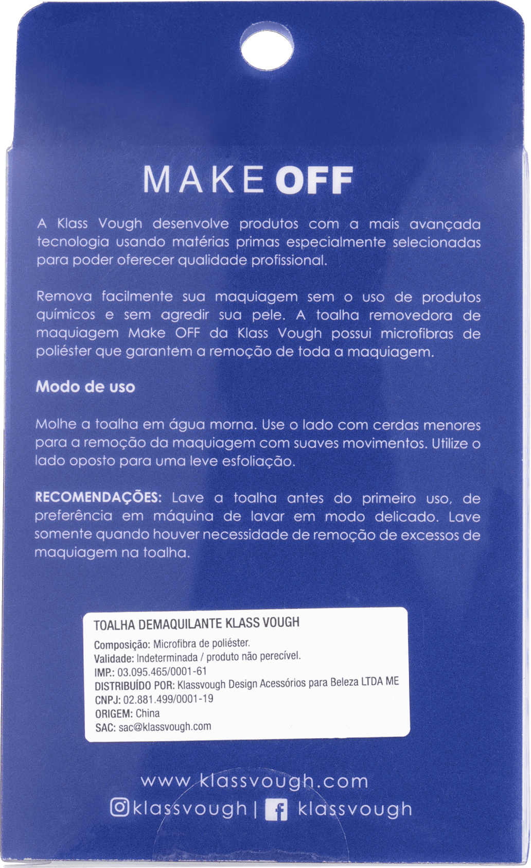 Klass Vough Make Off - Toalha Demaquilante
