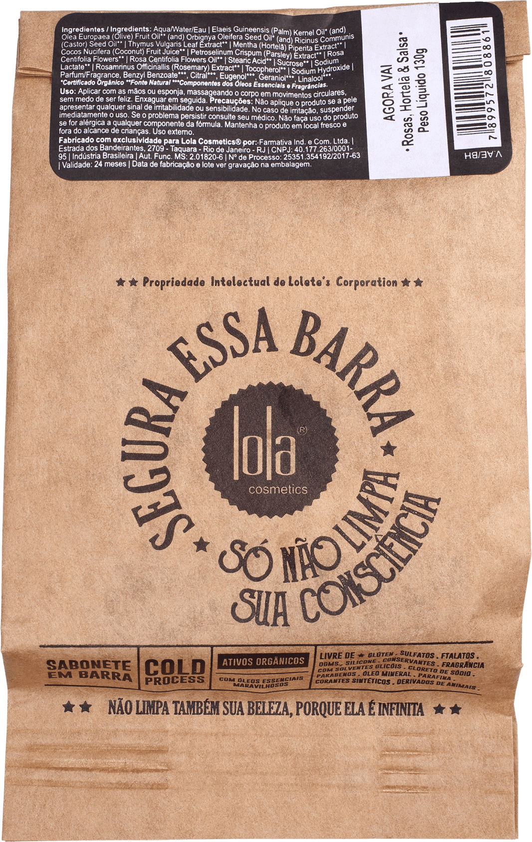 Lola Cosmetics Segura Essa Barra Agora Vai - Sabonete em Barra 130g