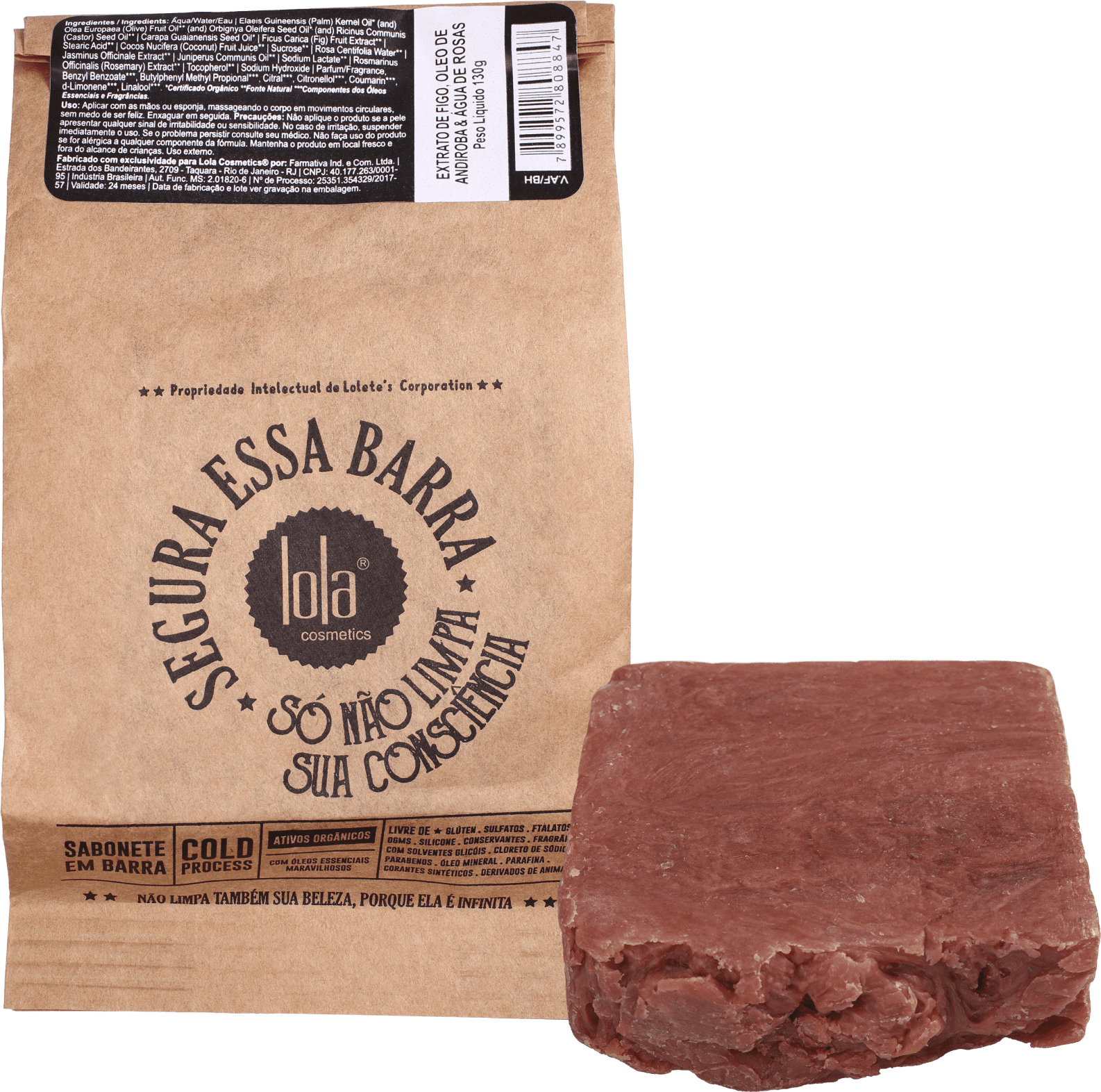 Lola Cosmetics Segura Essa Barra Extrato de Figo - Sabonete em Barra 130g