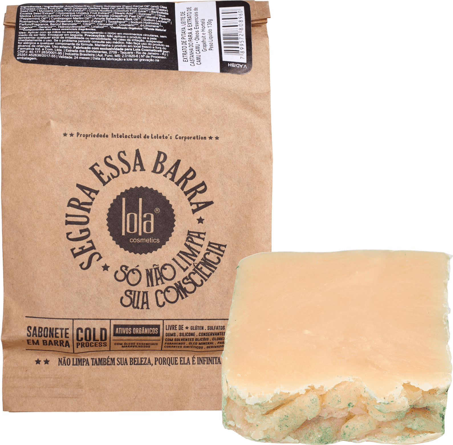 Lola Cosmetics Segura Essa Barra Extrato de Pitaya - Sabonete em Barra 130g