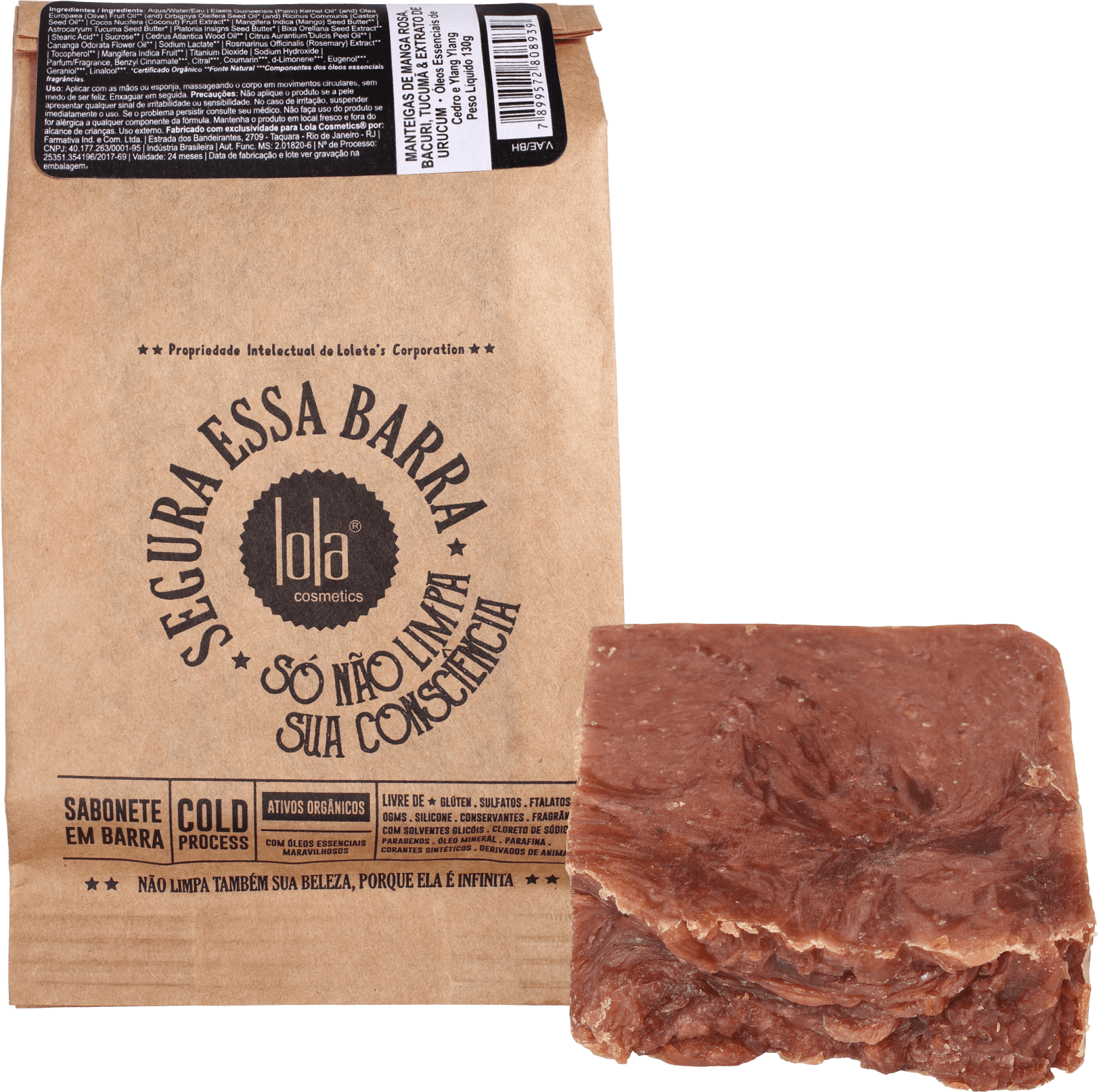 Lola Cosmetics Segura Essa Barra Manteiga de Manga Rosa - Sabonete em Barra 130g