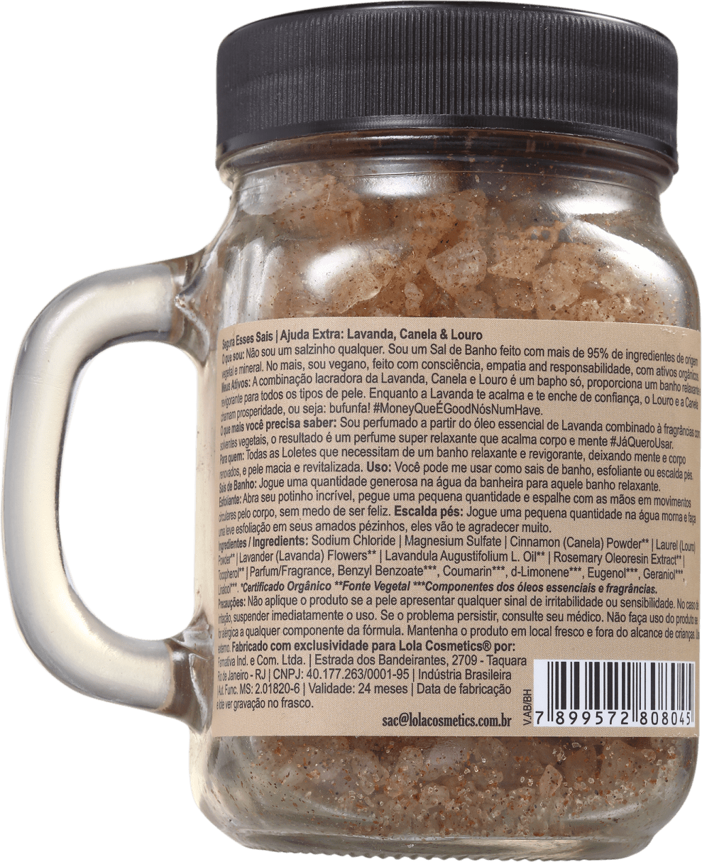 Lola Cosmetics Segura Esses Sais Ajuda Extra - Sais de Banho 450g