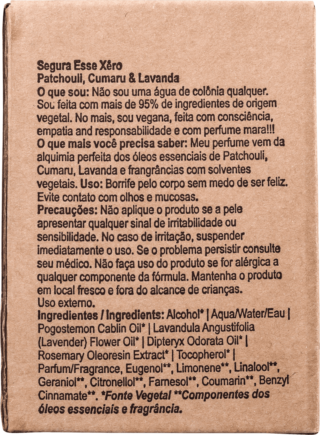Segura Esse Xêro Patchouli Lola Cosmetics Eau de Cologne - Perfume Feminino 110ml
