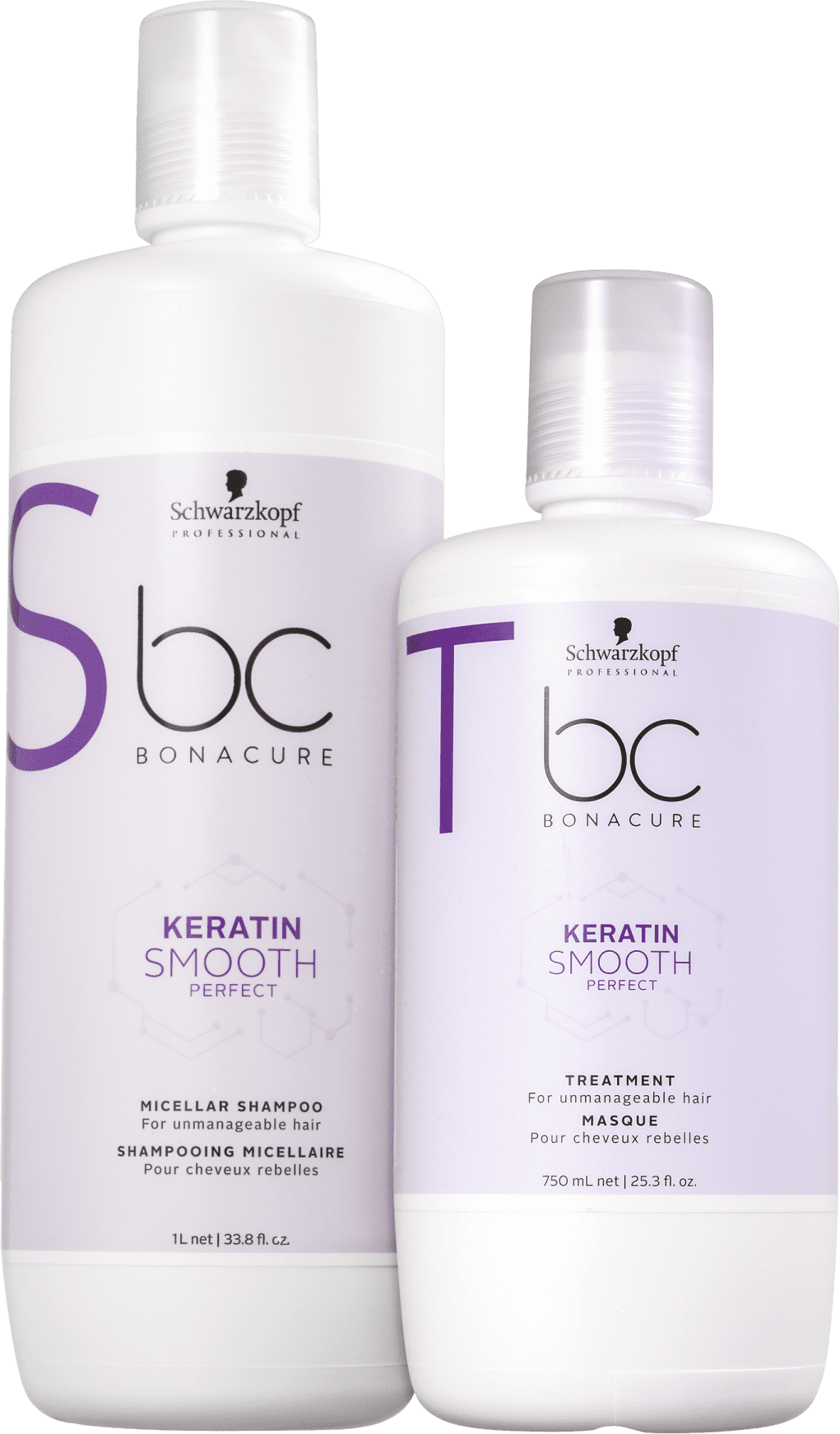 Kit Schwarzkopf Professional BC Keratin Smooth Perfect Salon Duo (2 Produtos)