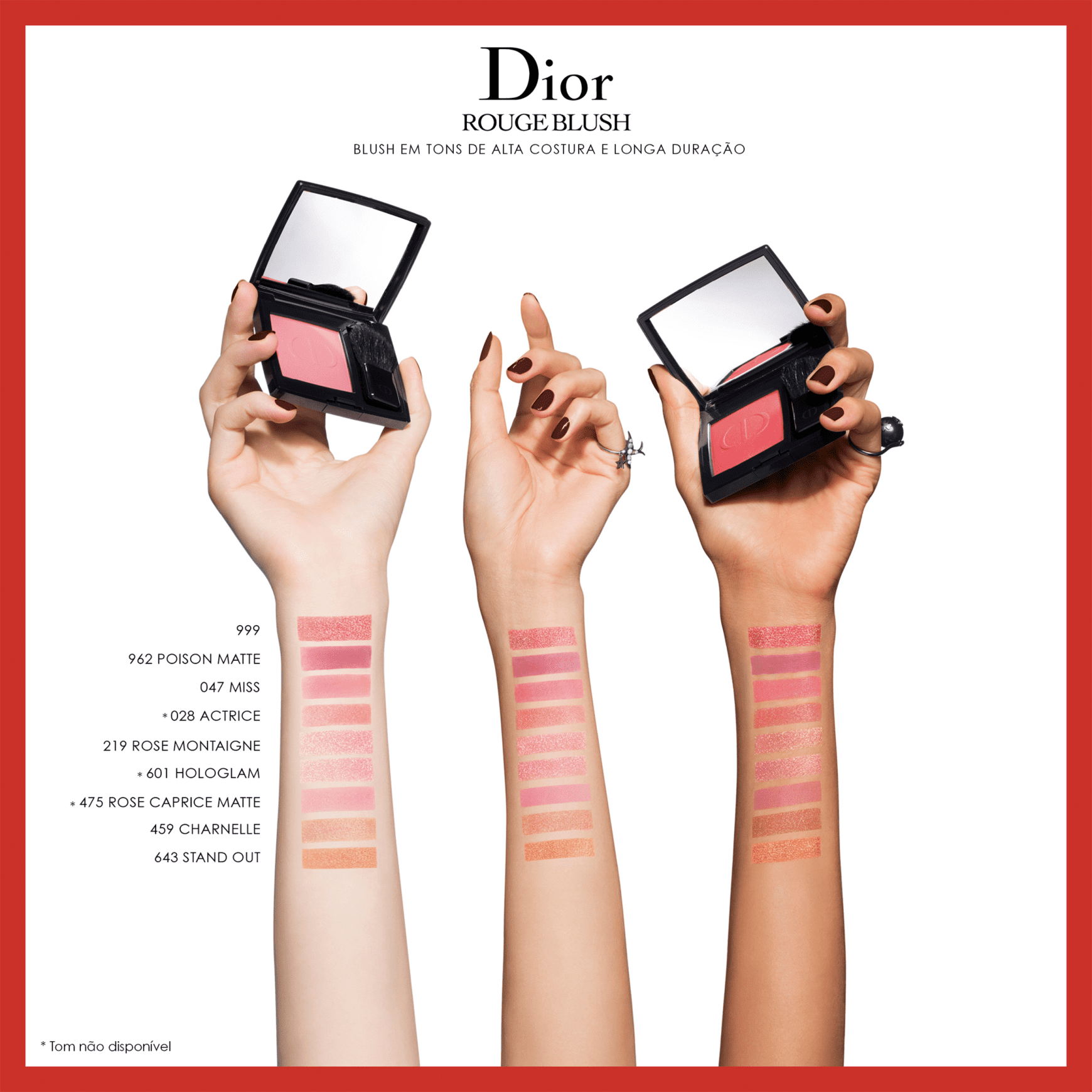 Blush Dior Diorskin Rouge Beleza na 