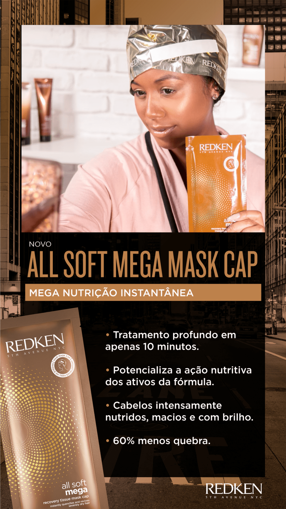 Redken All Soft Mega Recovery Tissue - Máscara Capilar 10ml