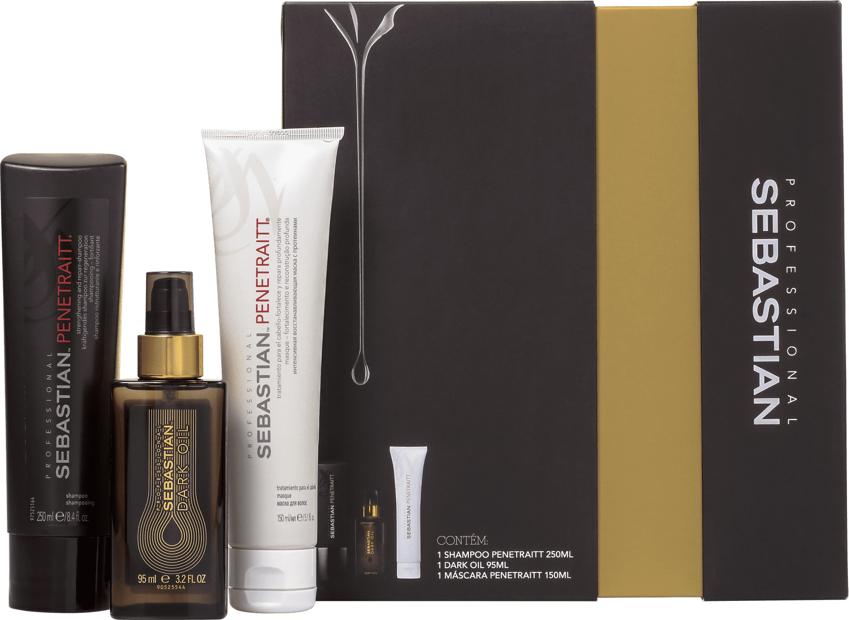 Kit Sebastian Professional Penetraitt Dark Oil (3 Produtos)
