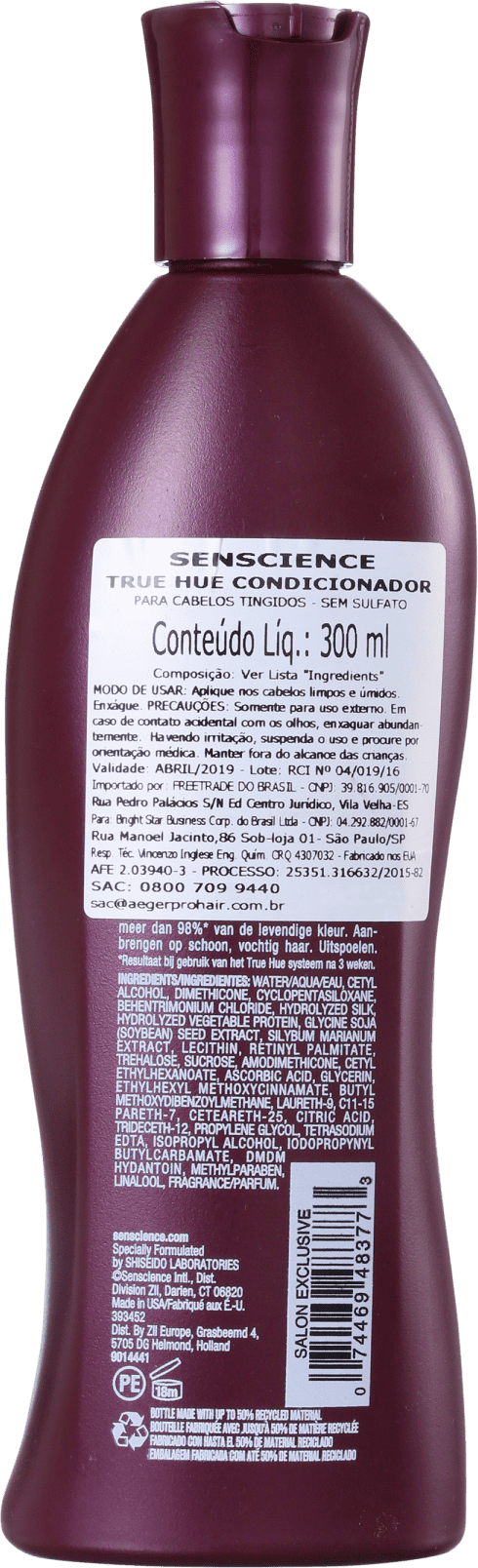 Senscience True Hue Ed. Especial - Condicionador 300ml