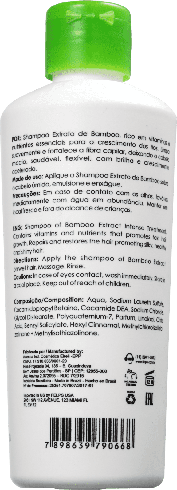 Felps Profissional Extrato de Bamboo - Shampoo 250ml