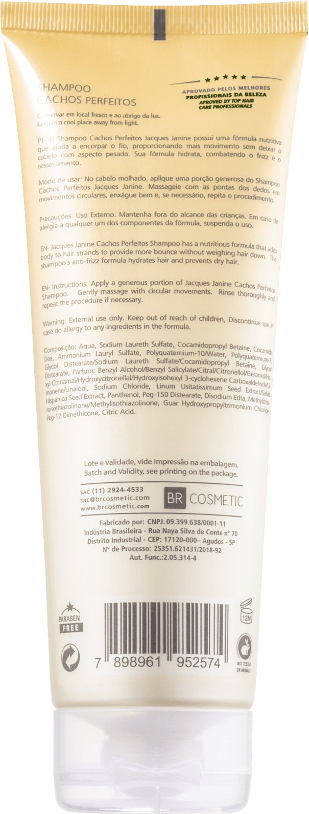 Jacques Janine Professionnel Cachos Perfeitos - Shampoo 240ml