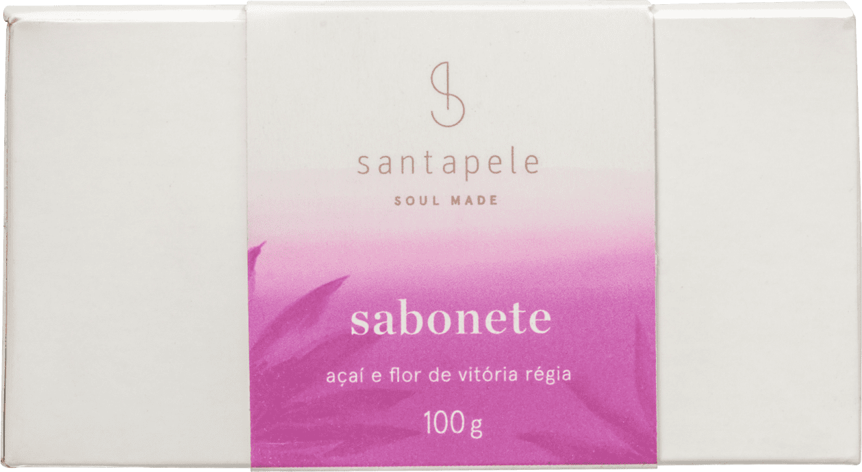 Santapele Açaí e Flor de Vitória-Régia - Sabonete em Barra 100g
