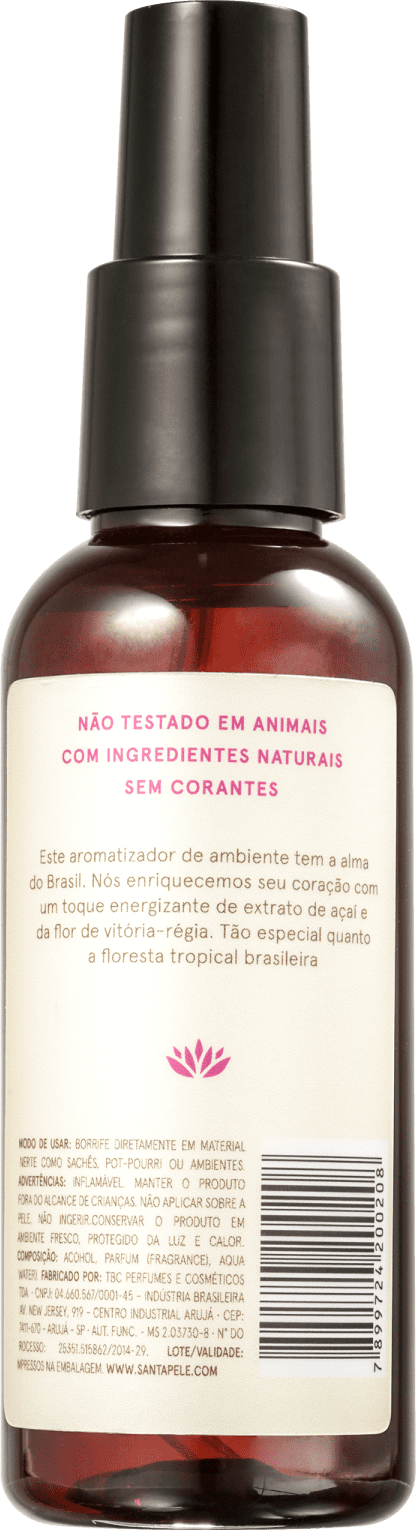 Santapele Açaí e Flor de Vitória-Régia - Aromatizador de Ambiente 100ml