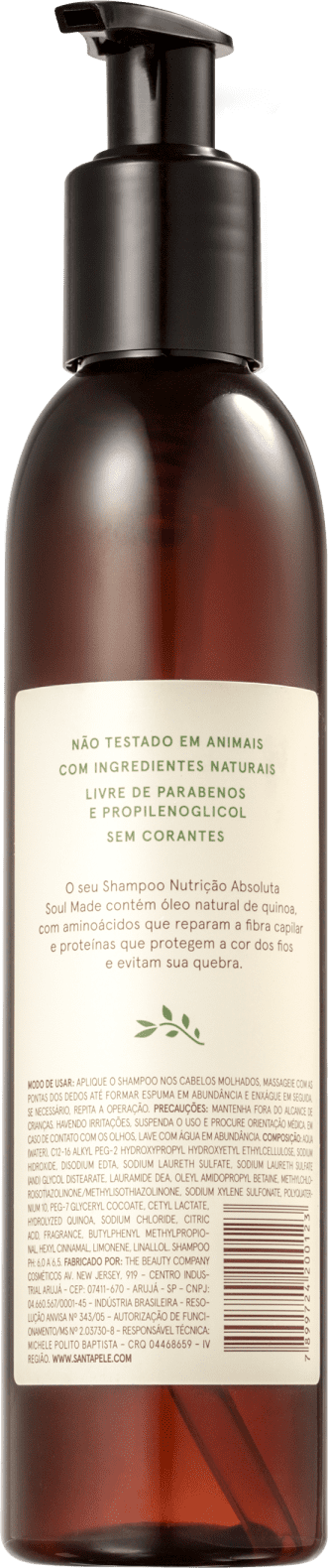 Santapele Cacau e Flor de Helicônia Nutrição Absoluta - Shampoo 200ml