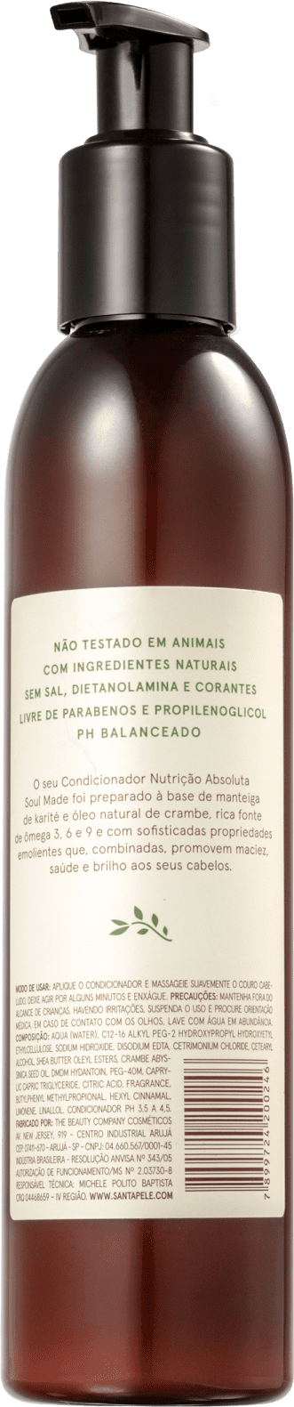 Santapele Cacau e Flor de Helicônia Nutrição Absoluta - Condicionador 200ml