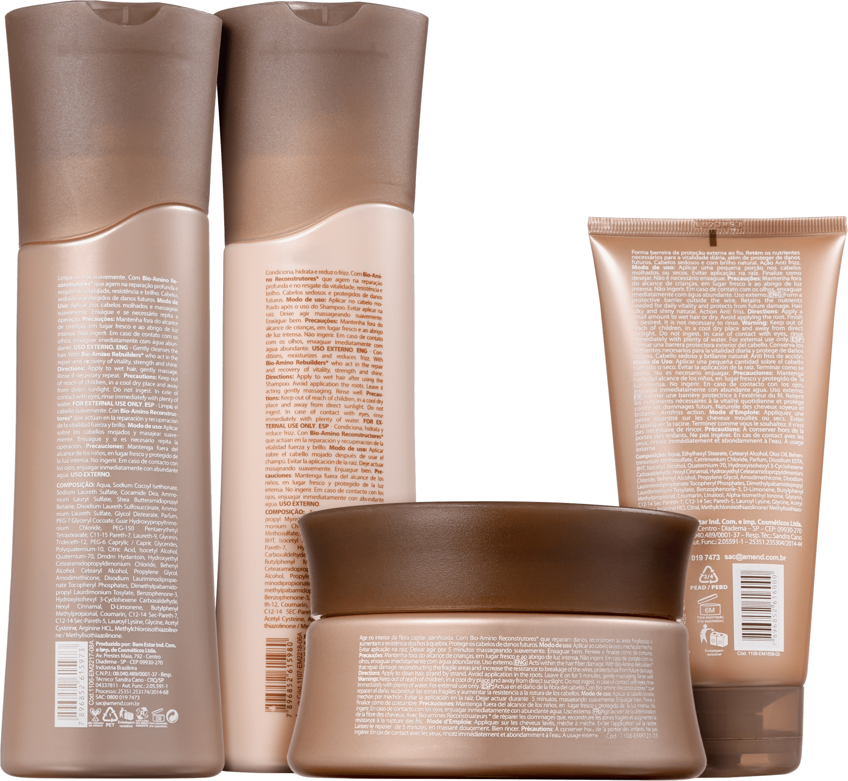 Kit Amend Complete Repair Full (4 Produtos)