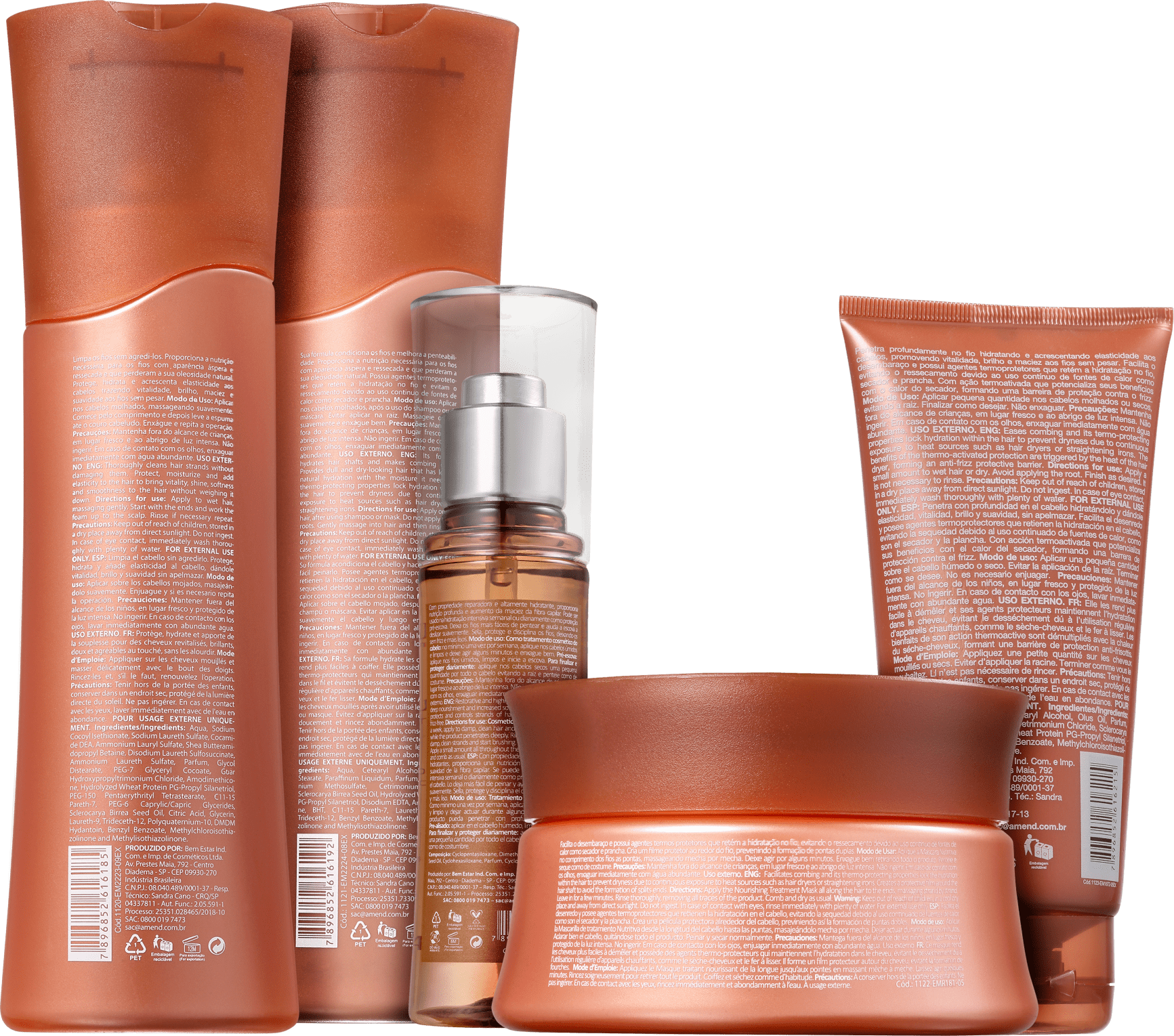 Kit Amend Marula Fabulous Nutrition Full (5 Produtos)