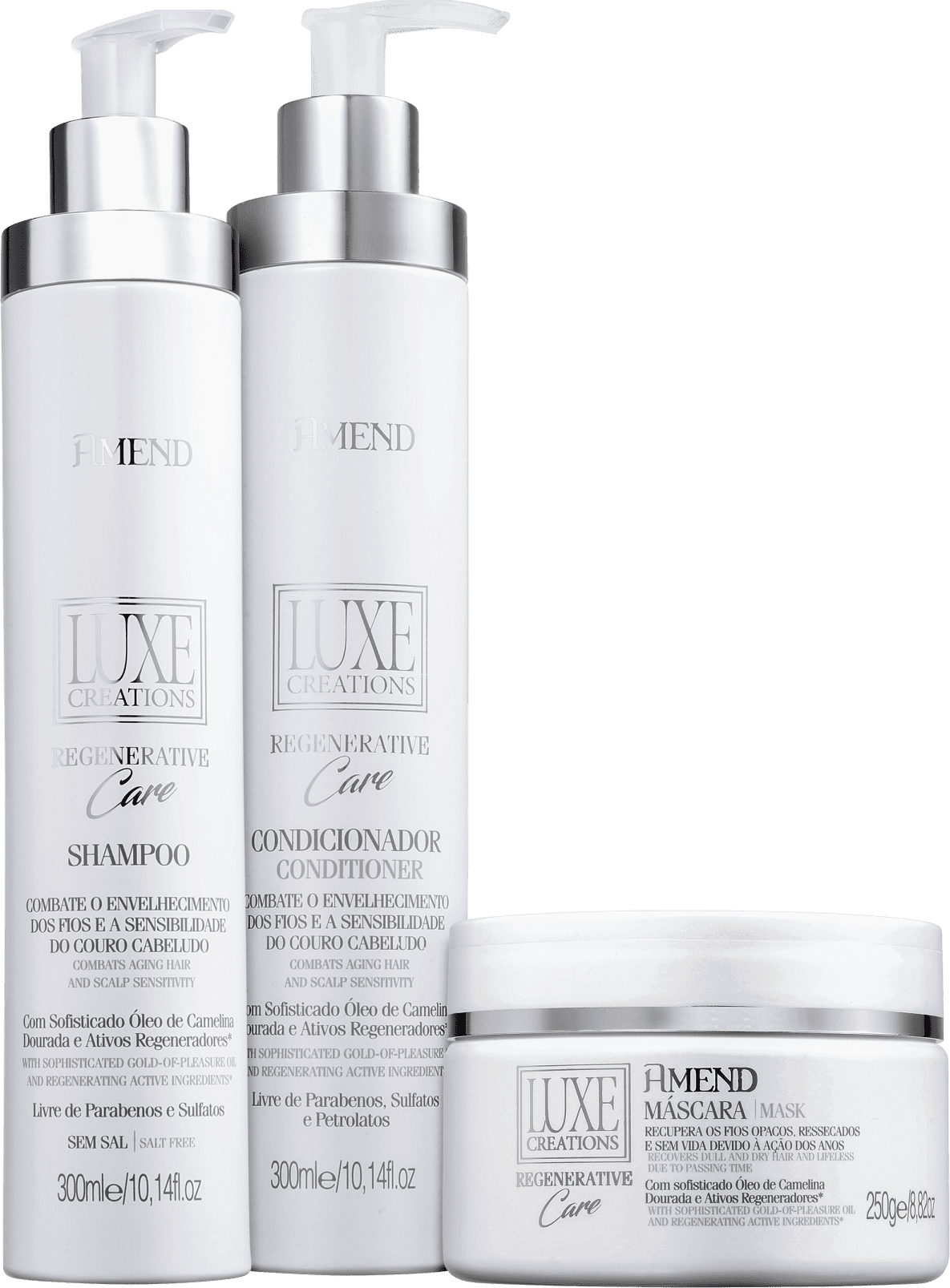 Kit Amend Luxe Creations Regenerative Care Trio (3 Produtos)