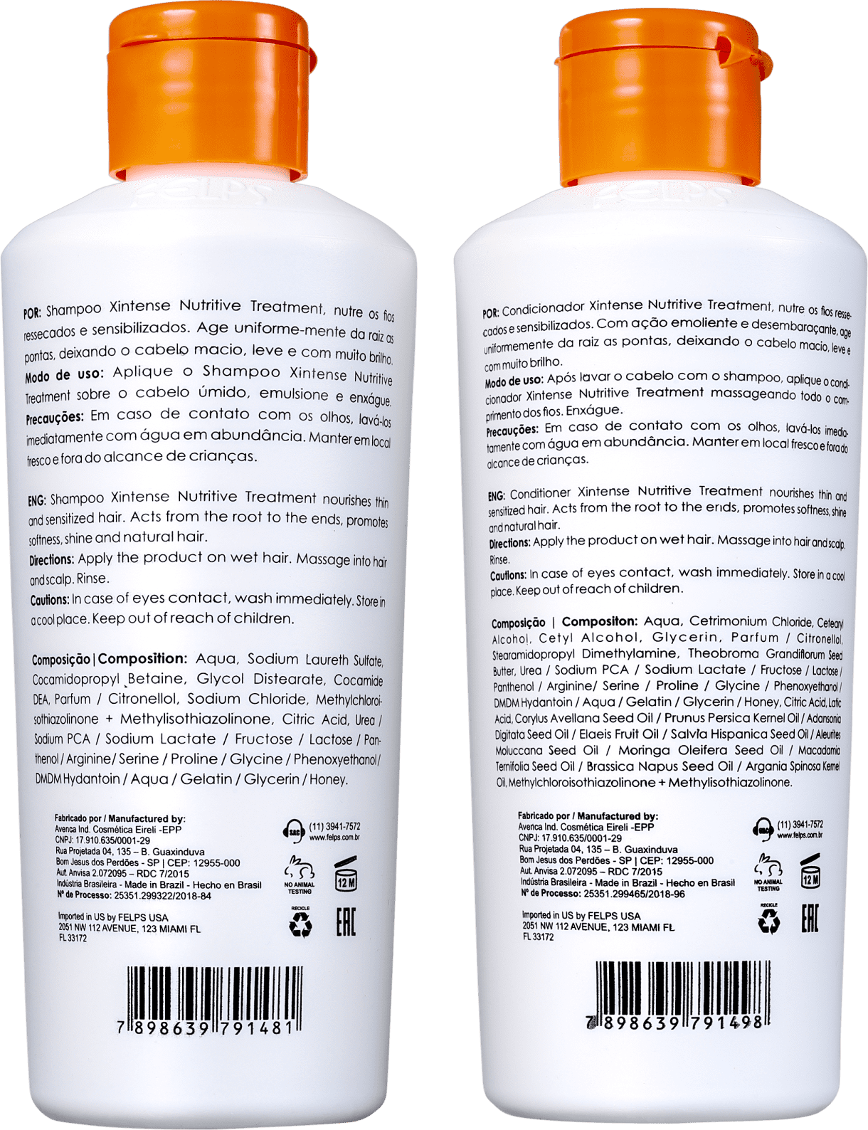 Kit Felps Profissional XIntense Nutrição Duo (2 Produtos)