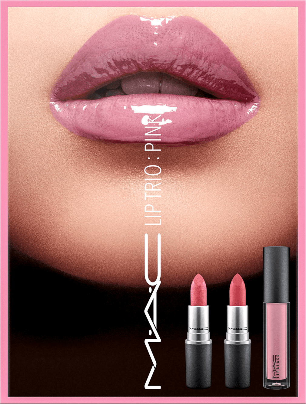 Kit M·A·C Lip Trio Pink (3 Produtos)