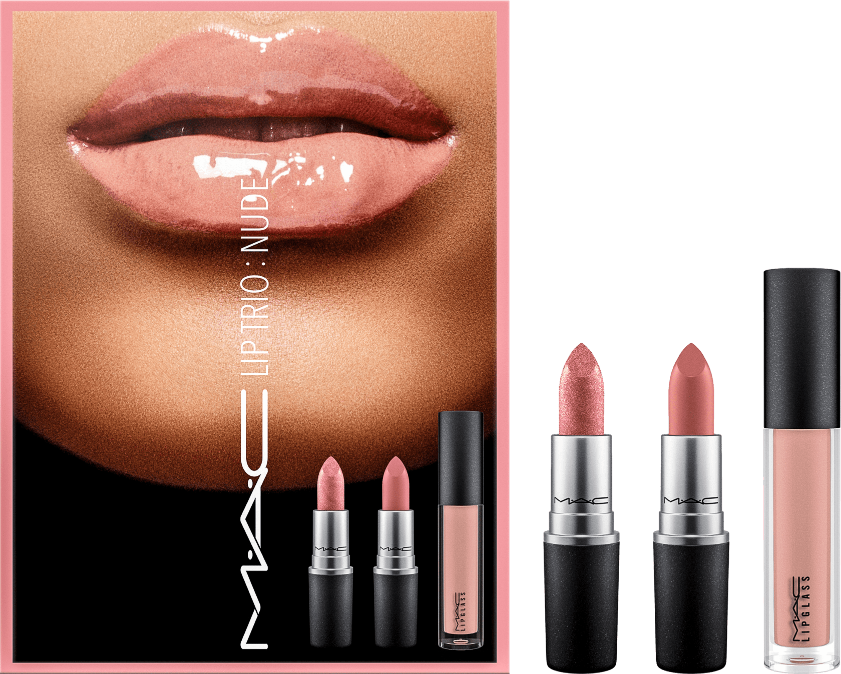Kit M·A·C Lip Trio Nude (3 Produtos)