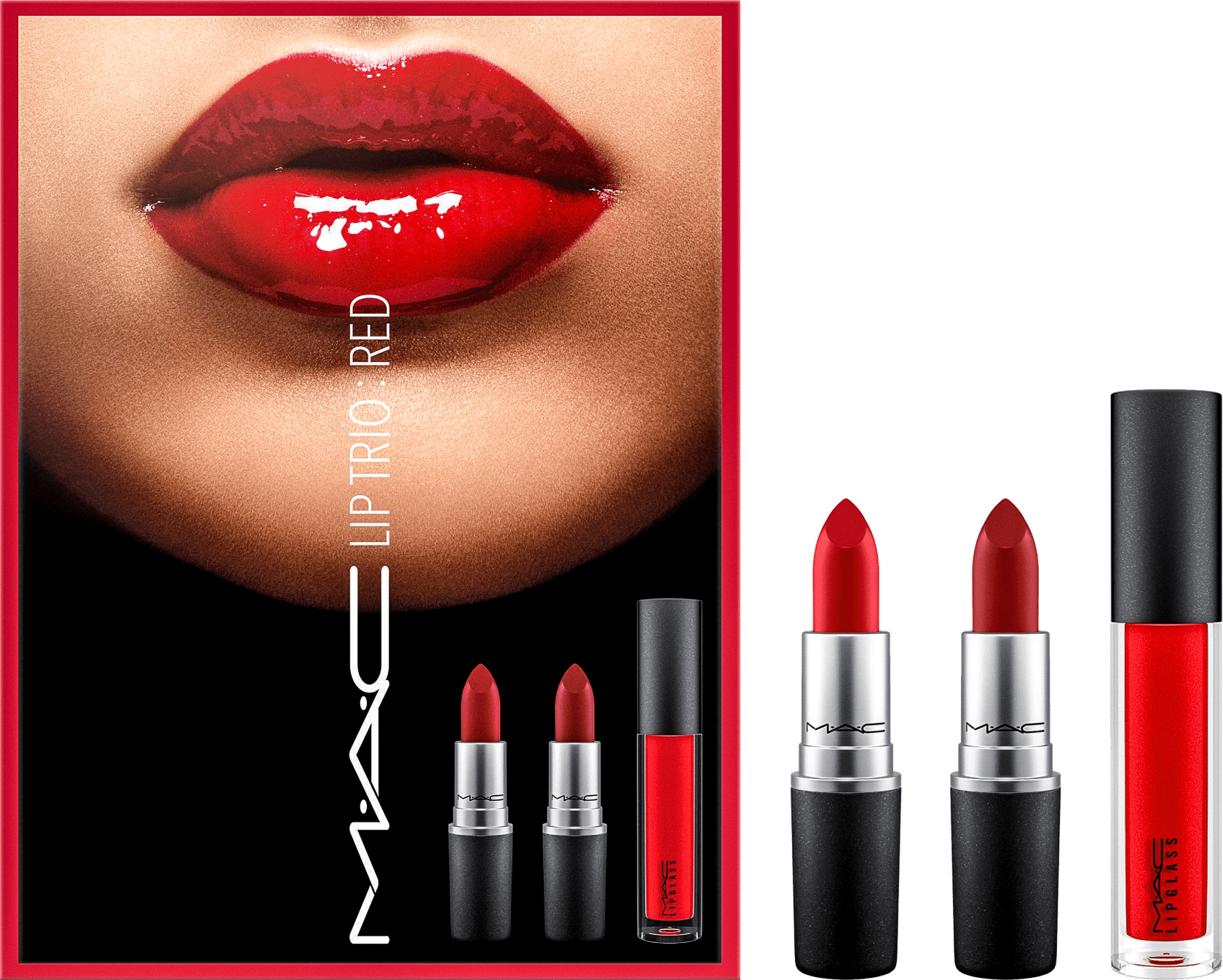 Kit M·A·C Lip Trio Red (3 Produtos)