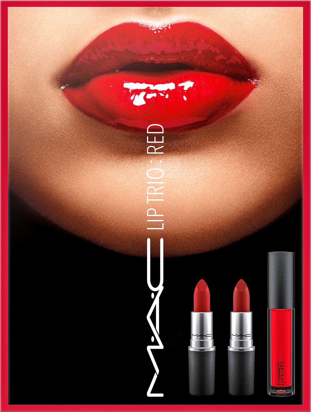 Kit M·A·C Lip Trio Red (3 Produtos)