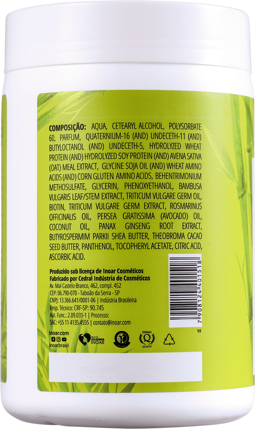 Inoar Résistance Fibra de Bambu - Máscara Capilar 1000g